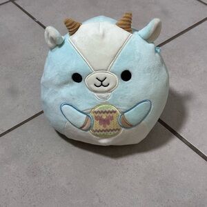 Squishmallow Domingo the Blue Goat Holding An Easter Egg Easter Collection